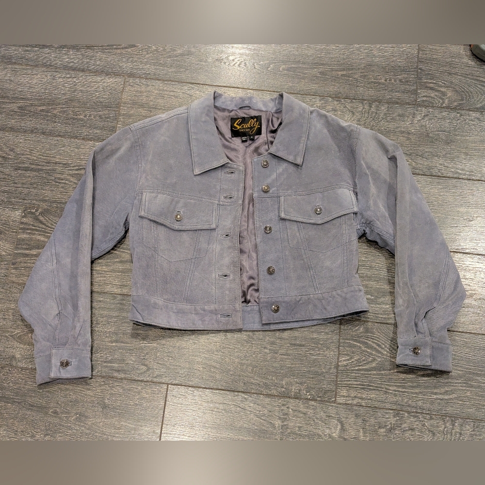 Scully Gray Leather Jacket